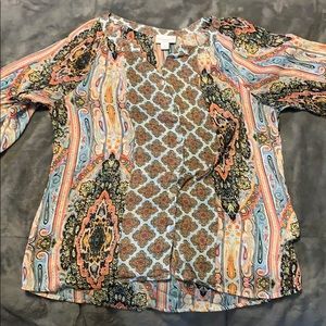 Soft Surroundings Boho Sheer Top